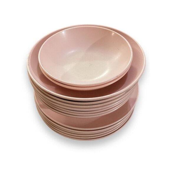 Marcrest Melmac Pink Coral Bread Side Plates, Sm & Med Bowls Lot MCM Mar-crest - Picture 3 of 8